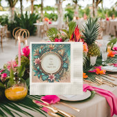 Serviette En Papier Cocktail en boîte d'élégance tropicale