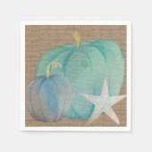 Serviette En Papier Cocktail en papier Citrouille côtier Napkin (Devant)