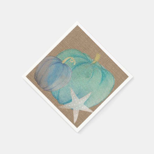 Serviette En Papier Cocktail en papier Citrouille côtier Napkin (Coin)