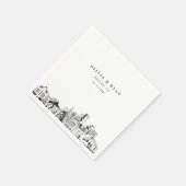 Serviette En Papier Cocktail en papier Mariage Denver Napkin (Coin)