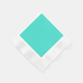 Serviette en papier cocktail en turquoise (Coin)
