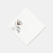 Serviette En Papier Cocktail Espresso Martini à la main (Coin)