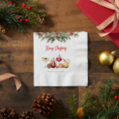 Serviette En Papier Cocktail fête de Noël