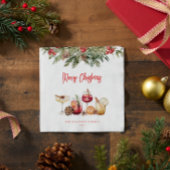 Serviette En Papier Cocktail fête de Noël