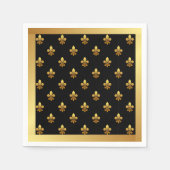 Serviette En Papier Cocktail Fleur de Lis Napkins (Devant)