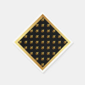 Serviette En Papier Cocktail Fleur de Lis Napkins (Coin)