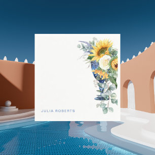 Serviette En Papier Cocktail Floral Floral Sunflowers