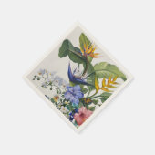 Serviette En Papier Cocktail floral tropical Napkin (Coin)
