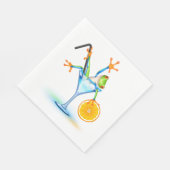 Serviette En Papier Cocktail Frog (Coin)
