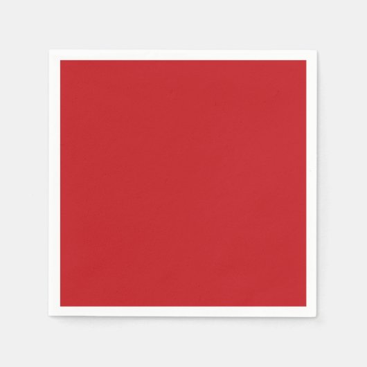 Serviette En Papier Cocktail générique Simple Rouge (Devant)