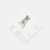 Serviette En Papier Cocktail Golden Retriever Napkin (Coin)