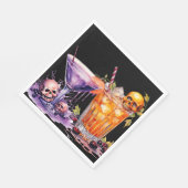 Serviette En Papier Cocktail Halloween (Coin)