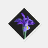 Serviette En Papier Cocktail Iris violet Napkin (Coin)