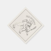 Serviette En Papier Cocktail Krampus (Coin)