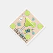 Serviette En Papier Cocktail Margarita (Coin)