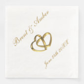 Serviette En Papier Cocktail mariage (Devant)