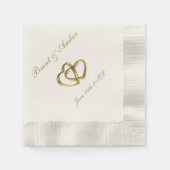 Serviette En Papier Cocktail mariage (Devant)