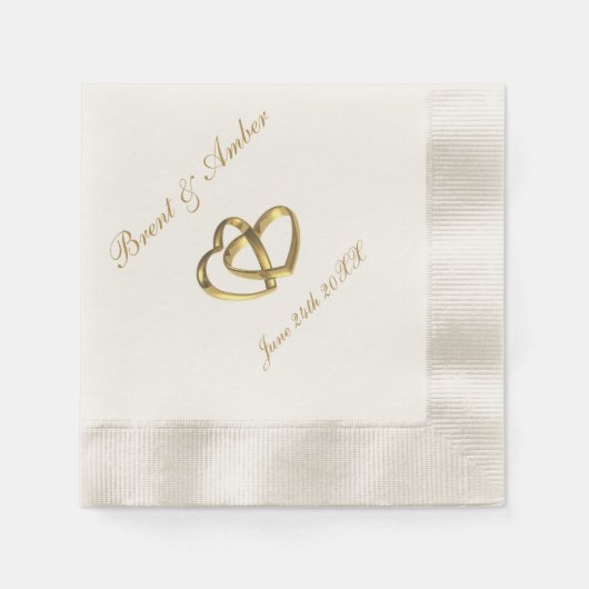 Serviette En Papier Cocktail mariage (Devant)