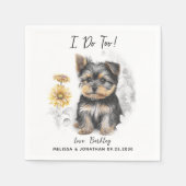 Serviette En Papier Cocktail Mariage de chien (Devant)