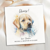 Serviette En Papier Cocktail Mariage de chien