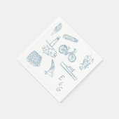 Serviette En Papier Cocktail mariage de la Nouvelle-Angleterre (Coin)