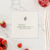Serviette En Papier Cocktail Mariage de Noël serviettes (En situation)