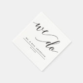 Serviette En Papier Cocktail Mariage minimaliste d'élégance Napkin (Coin)