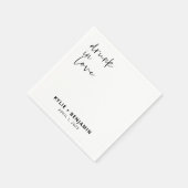 Serviette En Papier Cocktail mariage Napkin (Coin)