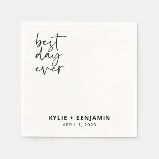 Serviette En Papier Cocktail mariage Napkin