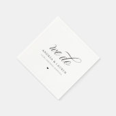 Serviette En Papier Cocktail mariage serviettes simple luxe élégant (Coin)
