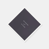 Serviette En Papier Cocktail Mariage simple et moderne (Coin)