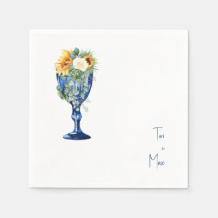 Serviette En Papier Cocktail Mariage toscan superbe