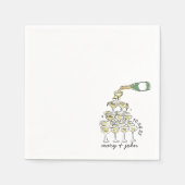 Serviette En Papier Cocktail Mariage Whimsical serviettes (Devant)