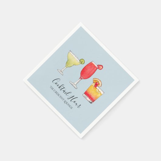 Serviette En Papier Cocktail Mixed Drinks (Coin)