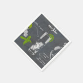 Serviette En Papier Cocktail Mojito (Coin)