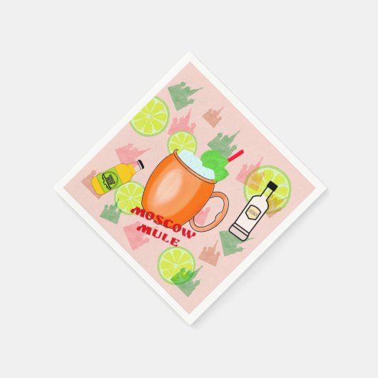 Serviette En Papier Cocktail moscovite Mule (Coin)