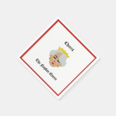 Serviette En Papier Cocktail Napkin Cheers de Napkin Queen (Coin)