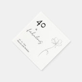 Serviette En Papier Cocktail Napkin | Customizable Event (Coin)