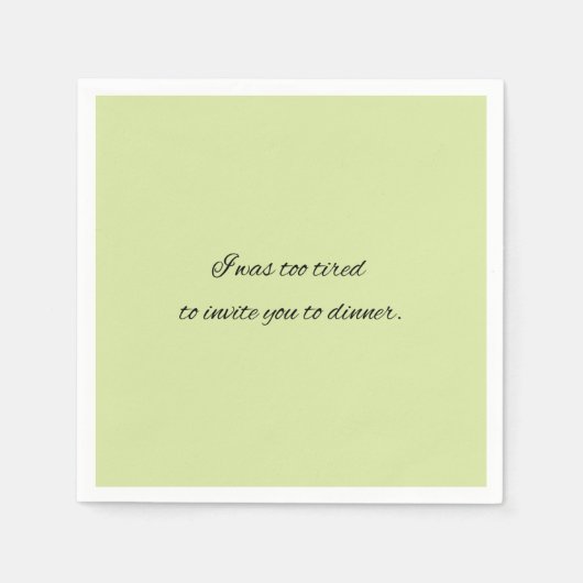 Serviette En Papier Cocktail napkin drôle citron vert fête (Devant)