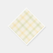 Serviette En Papier Cocktail Napkin | Lime & Lemon Plaid | Gin & Tonic (Coin)