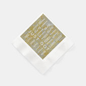 Serviette En Papier Cocktail Napkin Point Positif (Coin)