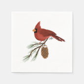 Serviette En Papier Cocktail Napkins - Cardinal (Devant)