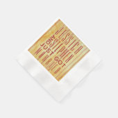 Serviette En Papier Cocktail Napktail Asiatique Influencé Floral (Coin)