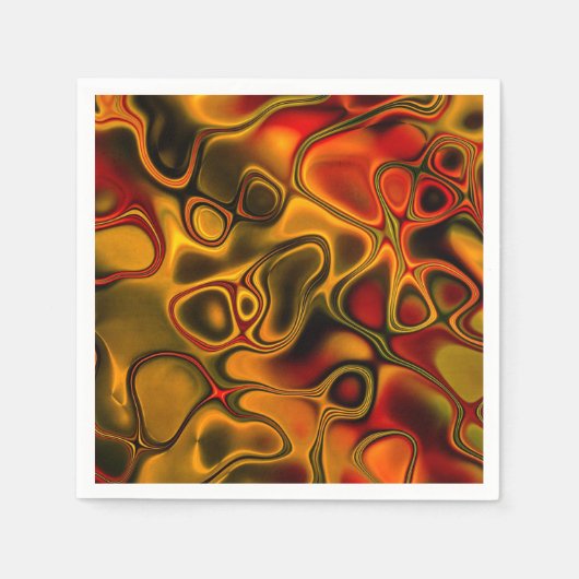 Serviette En Papier Cocktail Napktail en papier de chocolat fondu (Devant)