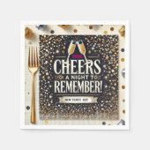 Serviette En Papier Cocktail New Years Eve Standard (Devant)