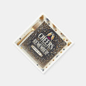 Serviette En Papier Cocktail New Years Eve Standard (Coin)