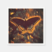 Serviette En Papier Cocktail papillon Napkin (Devant)