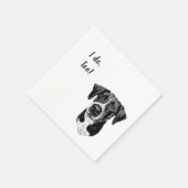 Serviette En Papier Cocktail personnalisé chien Napkin (Coin)
