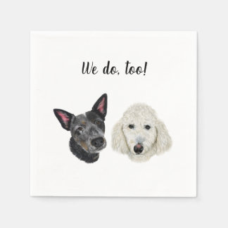 Serviette En Papier Cocktail personnalisé chien Napkin