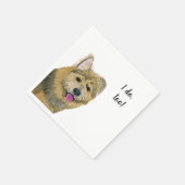 Serviette En Papier Cocktail personnalisé chien Napkin (Coin)